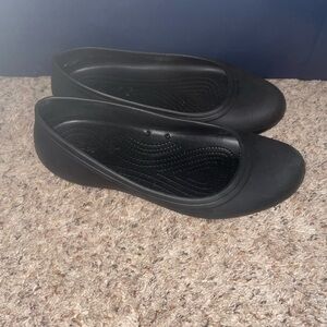Crocs At Work Iconic Comfort Ballet Flats Women’s Size 10 Black